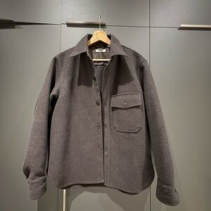 Uniqlo Men's Brown  5% Wool Shirt Jacket